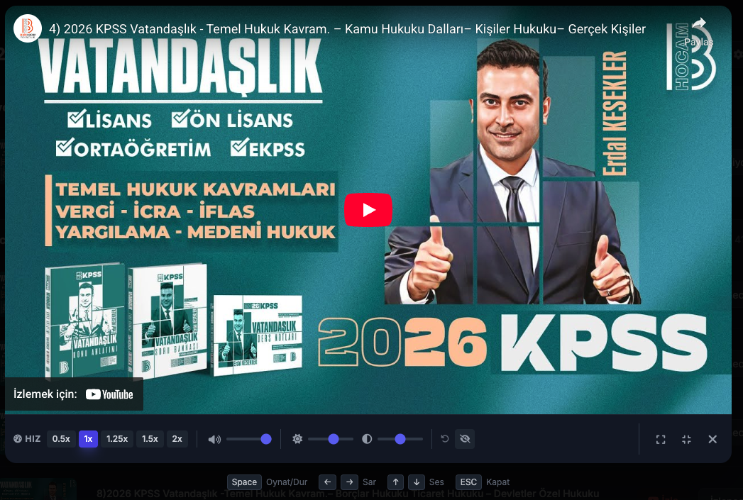 Video İzleme Ekranı